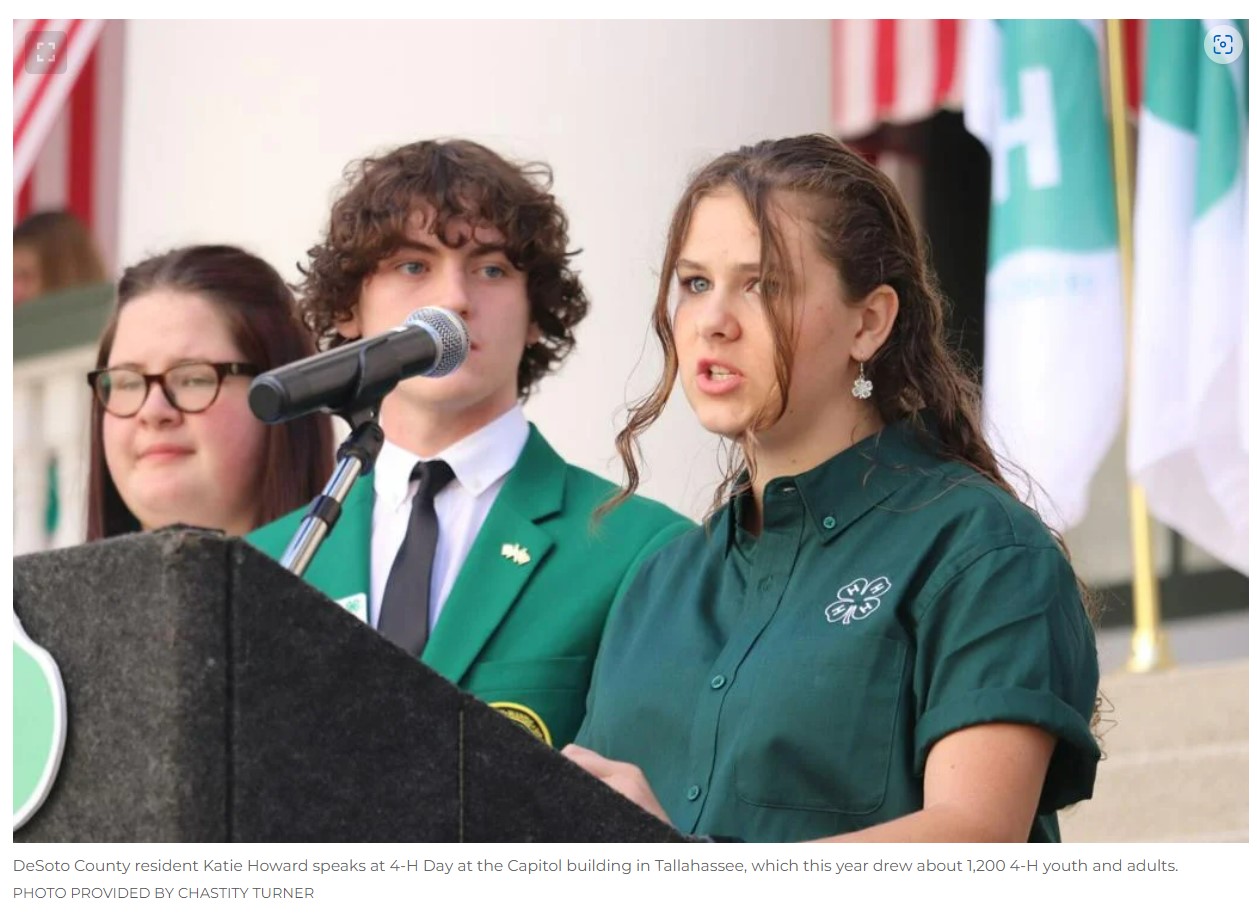 DeSoto County 4-H teen represents county in Tallahassee